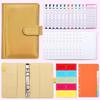 Colorful A6 PU Leather Macaron Budget & Account Book - Multi-functional Cash Diary & Storage Planner