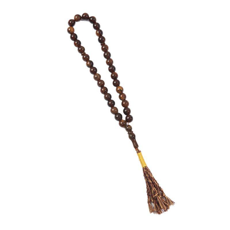 Κλασικό Ισλαμικό Κομπολόι Προσευχής με 33 Χάντρες και Φούντα