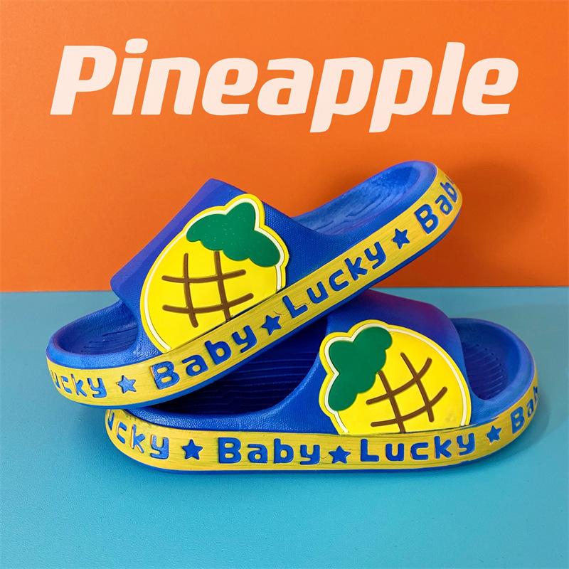 Children's fruit slippers new cartoon cute girls slippers indoor and outdoor soft bottom non-slip boys drag