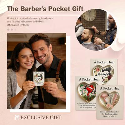 Heart,shaped Pocket Small Gifts, Includes A Greeting Card, And Hairstylist Accessories.