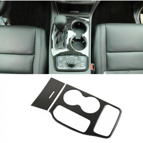 For Jeep Grand Cherokee 16+ Gear Shift & Cup Holder Center Console Stickers Trim