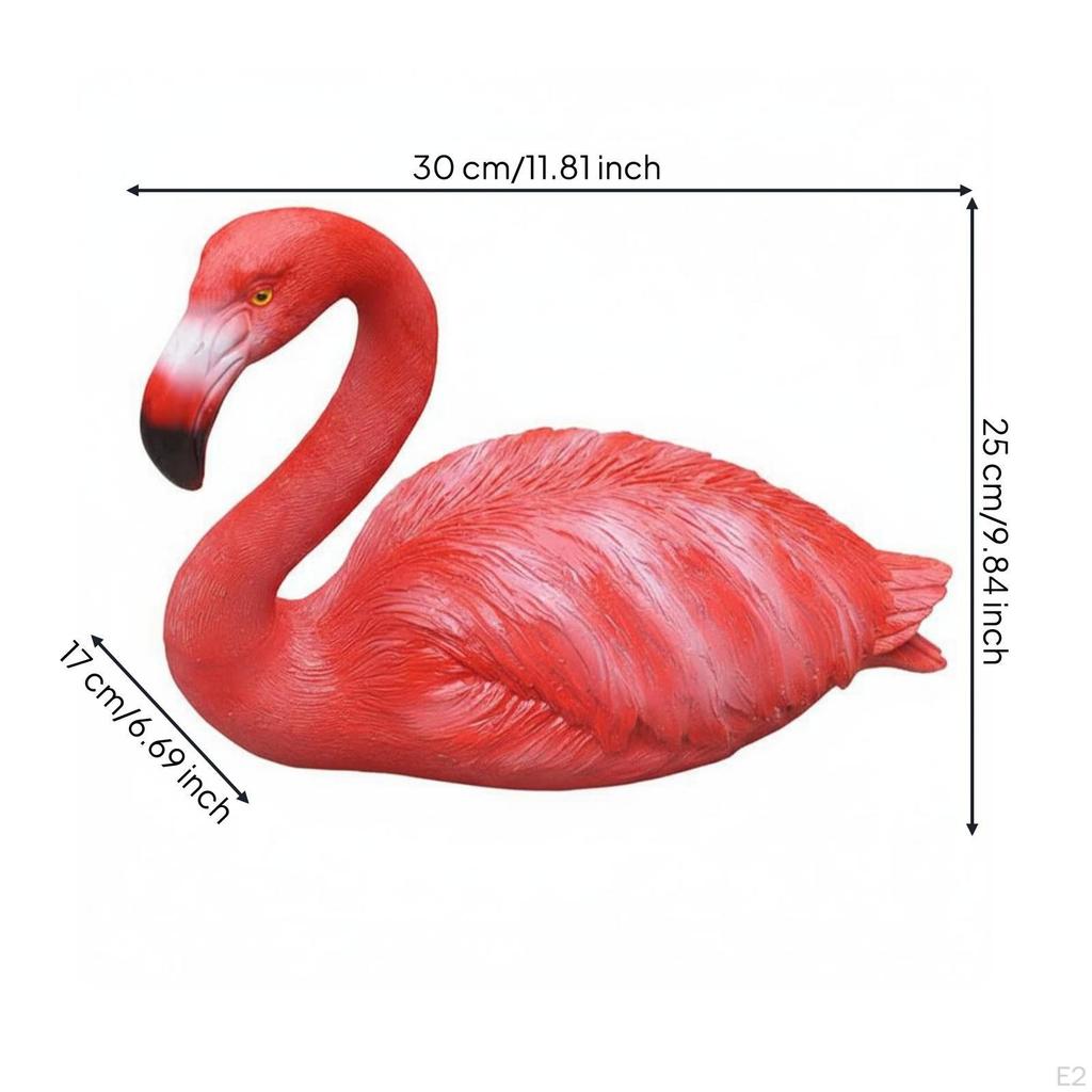 Buoyant Flamingo Decorative Statue Waterproof Pond Ornament for Landscape, Garden