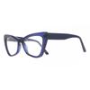 Smartbuy Fashion Women Eyeglasses Full Rim Cat Eye Transparent Dark Blue Jsv 296 004