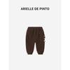 French Arielle De Pinto Girls' Fleece Pants Winter New Casual Cartoon Dog Pants for Girls