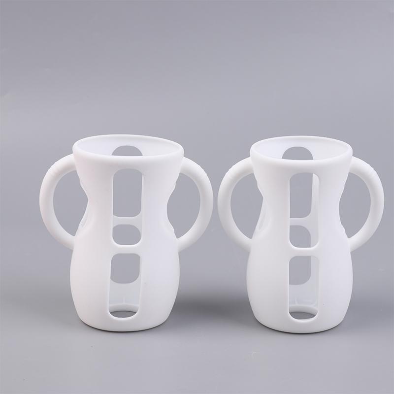 2/4Pcs Silicone Sleeves For Avent Baby Bottles Anti Breakage Baby Bottle Holder With Handle