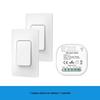 Graffiti Zigbee Alexa-Compatible Wireless Smart Switch with Voice Control, Timer, and Dual Control Functionality.