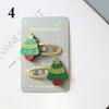 2pcs Girls Cute Christmas Hairpins Hair Clip Cartoon Headwear Kids Barrettes Gift Hair Accessories