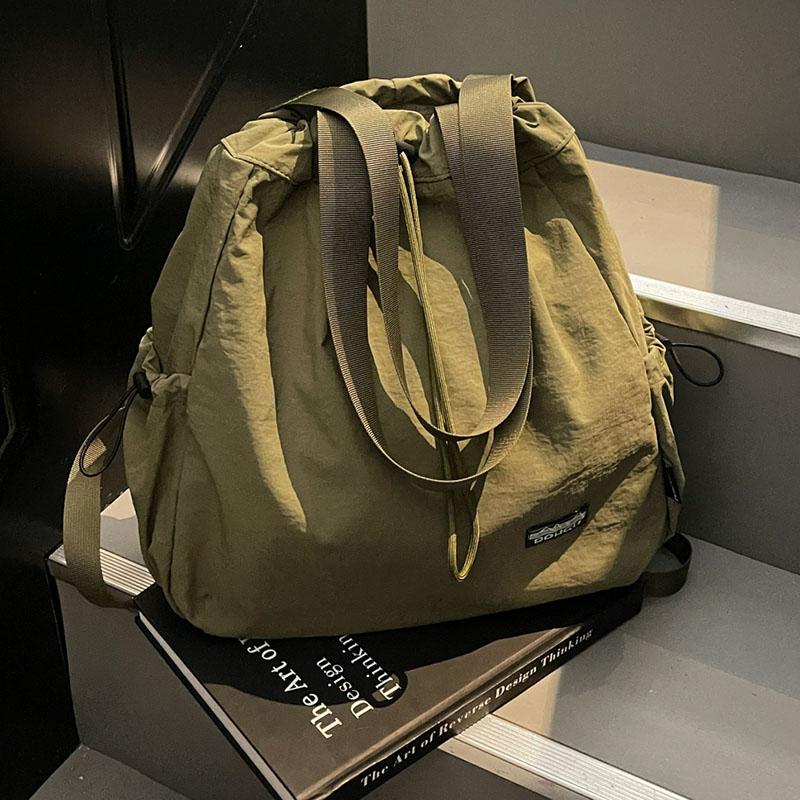 Handbag, solid color, minimalist style, large capacity, portable women's bag, minimalist style multifunctial backpack.