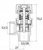 Zawór Bezpieczeństwa 1/2' X 1/2" 6 Bar Wz