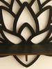 Lotus Wood Shelf Black Corner Shelf Display Stand Crystal Stone Essential Oil Wall Organizer Room Decors Aesthetic Home Decor