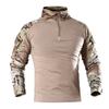 Outdoor Black Tactical Frog Suit for Male Military Fans Slim Quick-drying Long-sleeved Top as Training Uniform