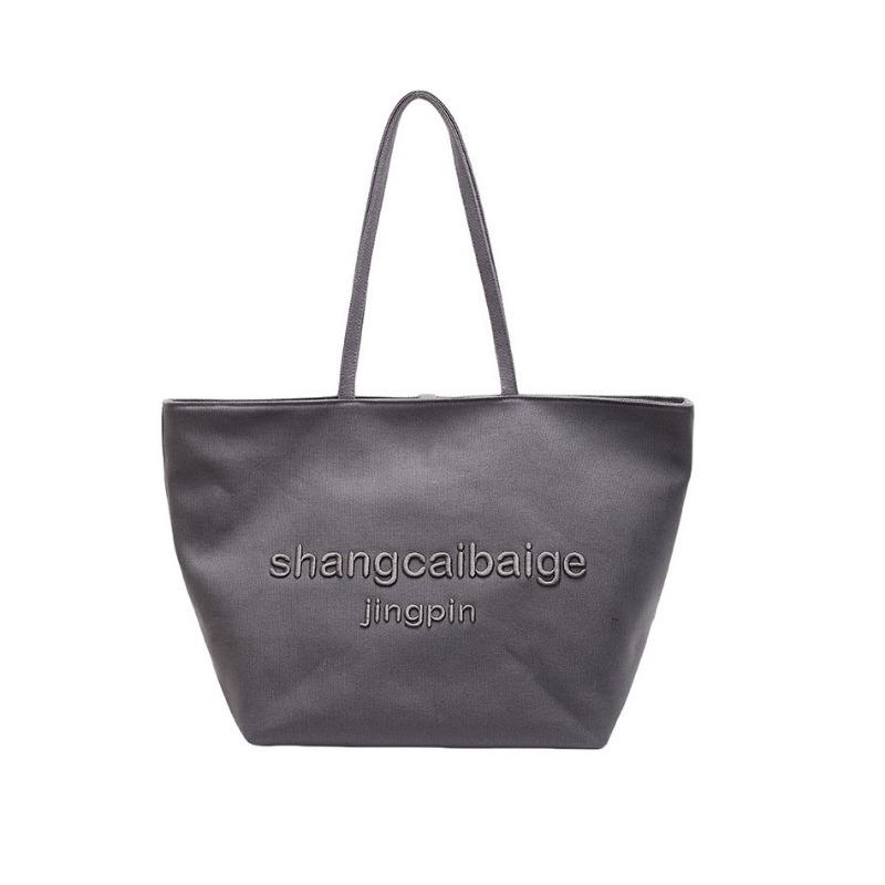 Canvas Bag Women's Large-capacity New Versatile Simple Casual Shoulder College Student Class Tote Bag