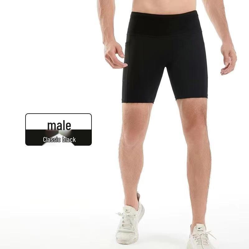 Unisex Quick-Dry 6-Pocket Kangaroo Running Shorts for Yoga and Cycling