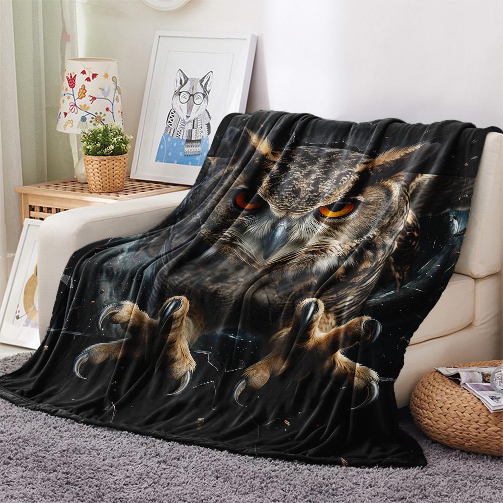1PC 3D Flyout Print FlAannel Blanket, High quality Comfortable for All Seasons, Home Decor, Warmth and Comfort