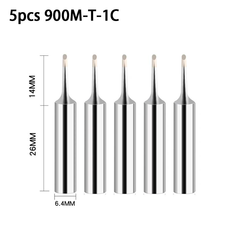 5Pcs Soldering Iron Tips K/SK/B/I/IS/1C/2C/3C/4C/2.4D/3.2D Soldering Iron Tips Set 900M-T Series BGA Soldering Tool Accessories