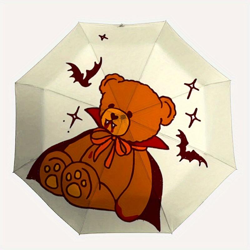 

1pc Teddy Bear Automatic Open/close, All-Season Portable Folding Umbrella for Friends, Travel, Everyday yy250812165