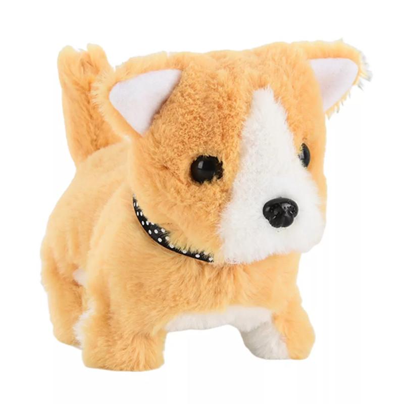 Electronic Robot Dog Walking Barking Tail Wagging Puppy Dog Plush Toy Gift Kids