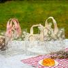 1pc Daisy-Themed PVC Gift Basket with Leaf Accents Cute Holiday Party Favor Bag for Christmas, Halloween, Thanksgiving