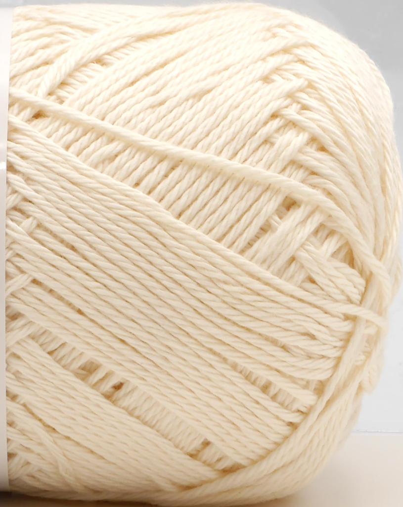 Hamanaka Cute Baby Pure Medium Natural 40g Set of 5 2201 Set Hand-Knitting Yarn, Cotton, Weight, COL. 6, White, (approx. 120m), Balls,