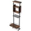 Pet Feeding Station with Storage Dog Food & Toy Organizer Raised Dog Bowls