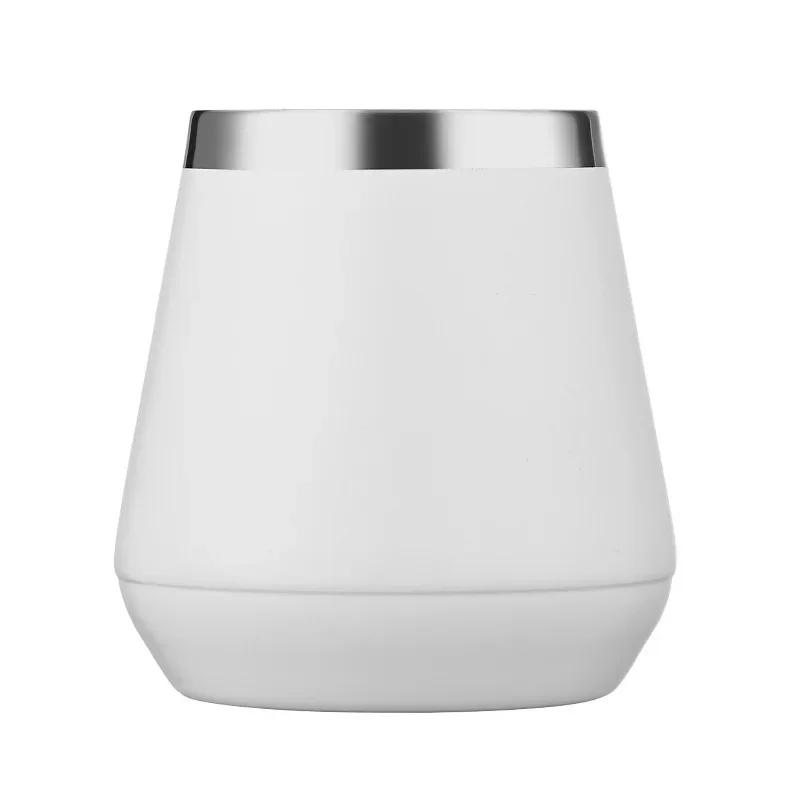 

304 Нержавеющая сталь Кофейная чашка Вакуумный термос Чашка в форме яйца Двухслойная теплоизоляция Бытовая чашка для молока Сока Пива Воды 300ml белый