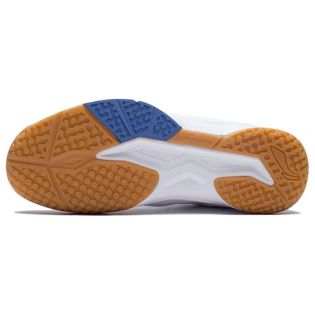 Li-Ning Durable Non-Slip Breathable Badminton Training Shoes Unisex Sneakers Standard-White Bright-Blue AYTS038-3