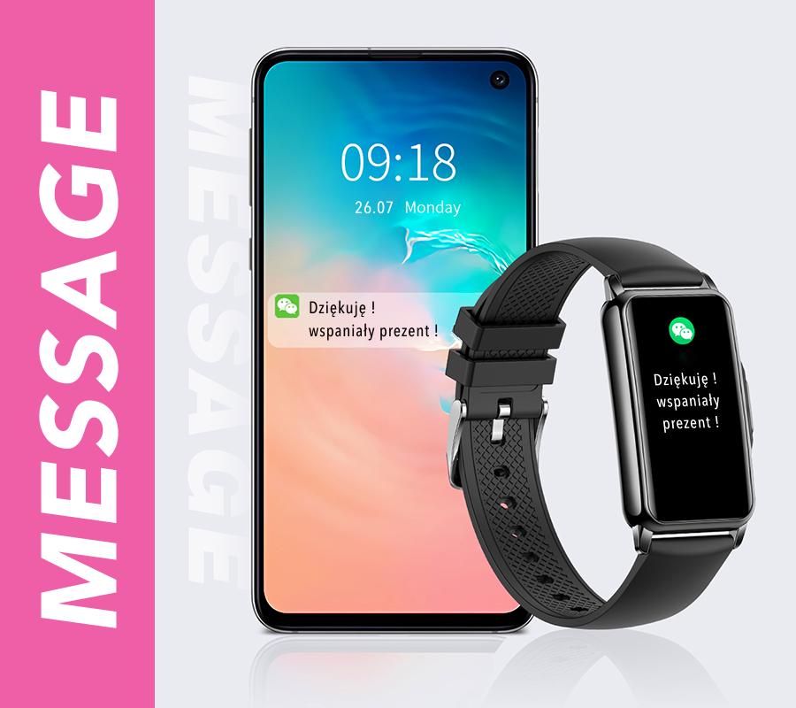 Smartwatch Rubicon Rncf04 Czarny Silikon