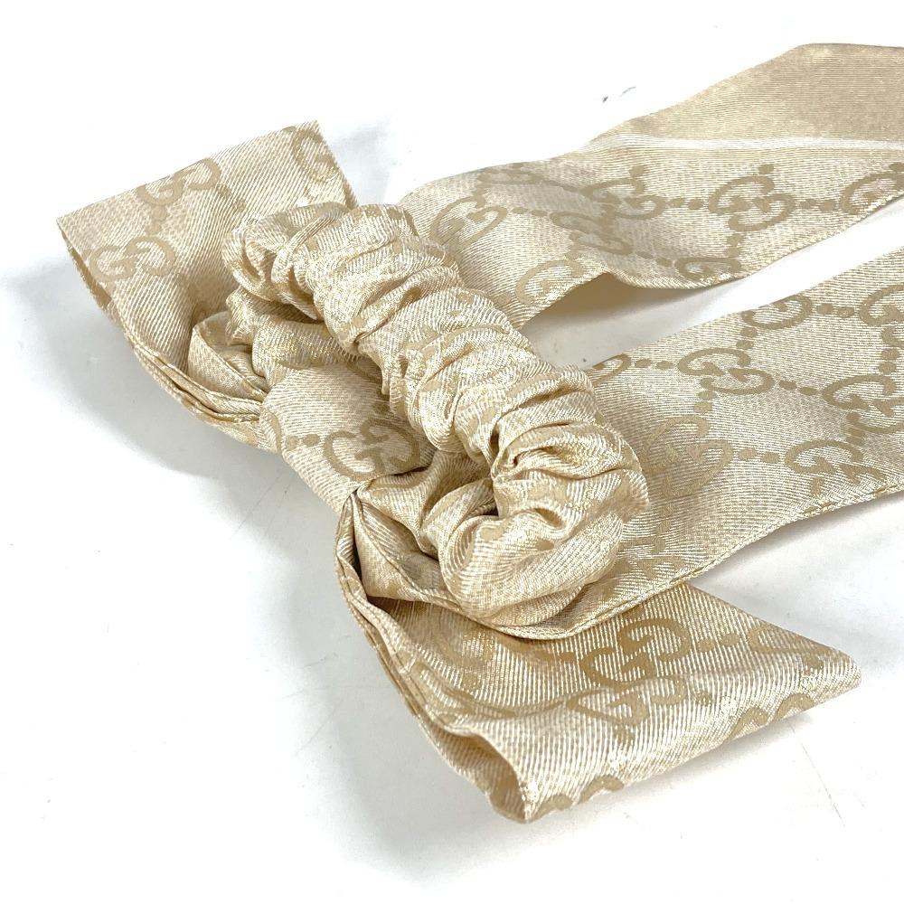 GUCCI 816541 GG silk jacquard scrunchie hair accessories hair rubber elastic