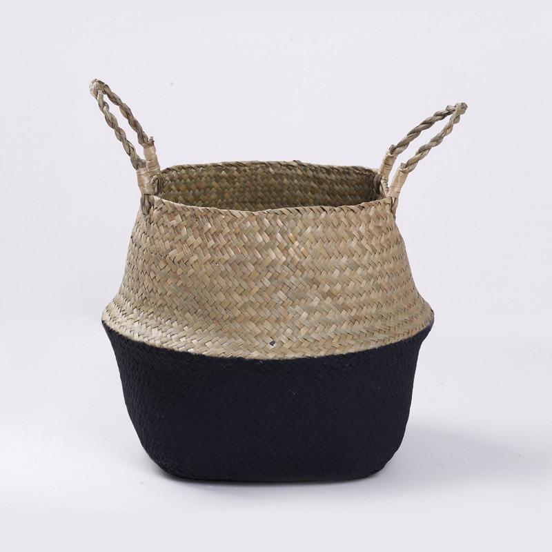 

Сумка для хранения Украшение Коллекция Солома Домашняя цветочная корзина Корзина Морские водоросли