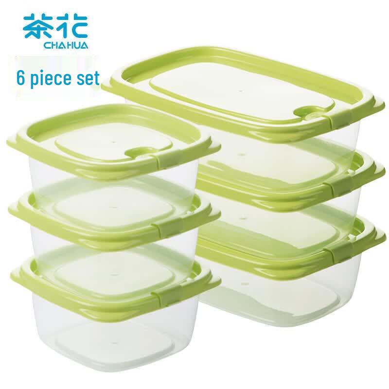CHAHUA 6-Piece Plastic Food Storage Container Set