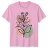 Minimalist Aesthetic Botanical Line Art Unisexs TShirt Abstract Boho Floral