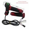 Four-Light Rice Grain Switch Electric Bicycle Throttle Grip with Three-Speed Digital Display