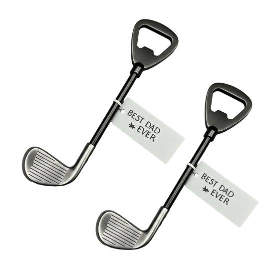 1/2 ks Otvírák na láhve golfové hole Odolný kovový Ruční Nástroj na otevírání pivních lahví Kuchyňská pomůcka Den otců Dárek pro tátu Milovníka golfu
