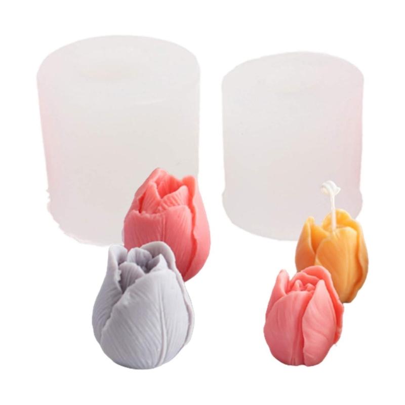 Tulips Candle Making Mould With Food Grade Silicone for Handmade Candle and Decorative Projects