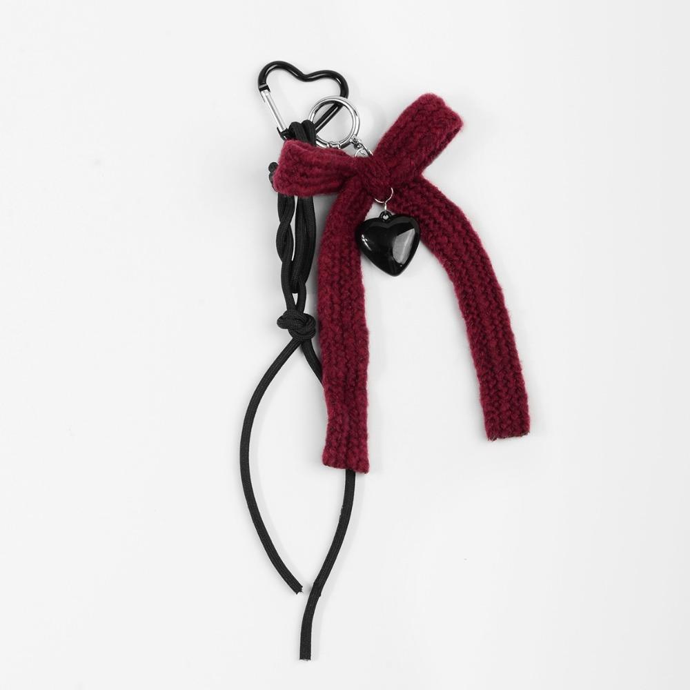 Cute Woven Rope Bow Keychain Sweet DIY Bag Chain Pendant Pendant