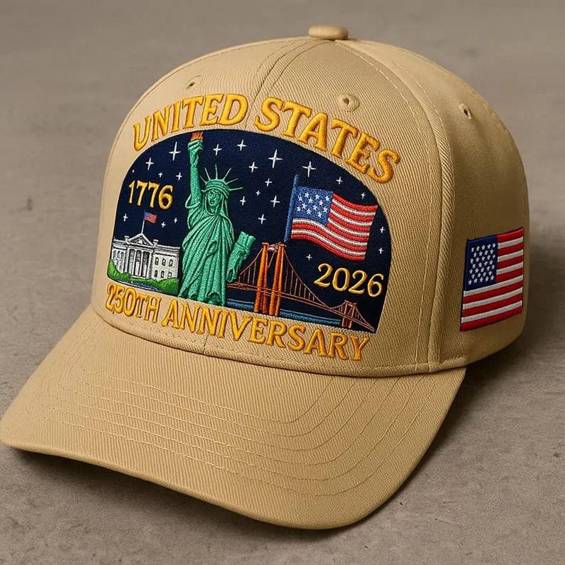 250th Anniversary of America Baseball Cap Statue of Liberty US Hat 1776-2026 Outdoor Casual Caps for Men Women GZW