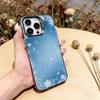 Beautiful Snowflak Phone Case For iPhone 17,16,15,14,13,12,11 Plus,Pro Max,XS,Colored Silver Plated Inside Cover
