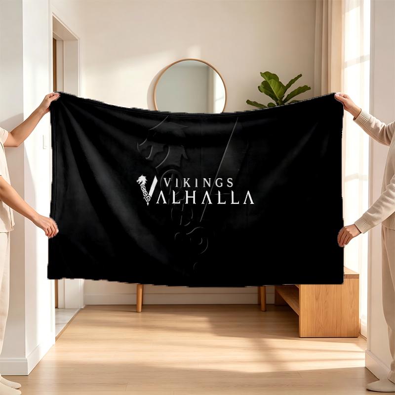 Valhalla (5) Manta de flanela um toque suave para o quarto e a sala de estar e um presente aconchegante para casa