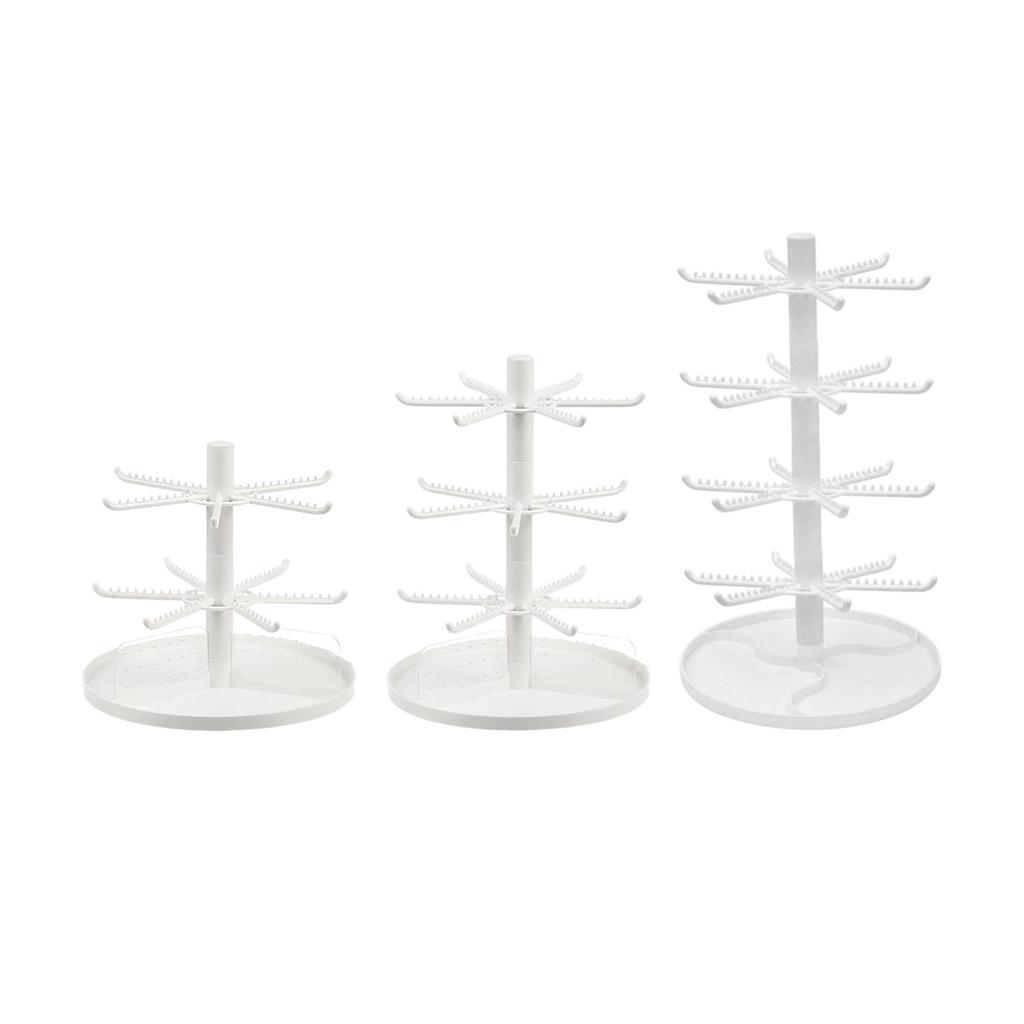 Jewelry Display Stand Hanger with Storage Tray Multifunctional for Hair Accessories Dresser