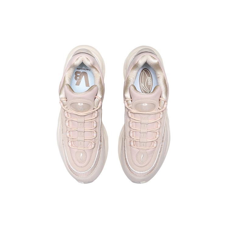 Li Ning V8 Running Shoes Men's Low top Pink/Yellow ARHQ145-3