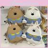 Blue Cute Cartoon Clothebear Design Student Backpack For Children Daily Use