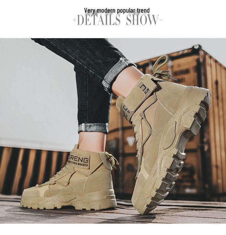 Men's 2025 Martin Boots: New Autumn/Winter Wear-Resistant High-Top Combat and Outdoor Sports Shoes