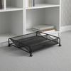 Rolling Shoe Storage Organizer Metal Mesh for Bedroom