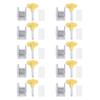 10 Set Sliding Window Safety Lock Aluminum Alloy Slide Security Lock Stopper with Keys