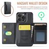 MAGKING K2 Series For iPhone 16 Pro Case Compatible with MagSafe PC+TPU+PU Leather RFID Blocking Phone Cover with Wallet