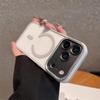 Business Transparent Magsafe Case for iPhone 17 16 15 14 13 12 11 17 Pro Max Plating Camera Protection Cover for iPhone 17 Air