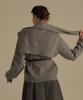 Banillaniteu Vanilla Basic Wool Knit Shawl Gray