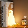 Night Light  LED Duck Night Light Lying Flat Design Dimmable Eye Caring Bedside Lamp Bedroom Ornament Sleep Companion Light
