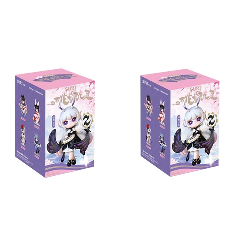  Original Robotime Rolife Suri Peach Blossom Nine Elves Series Blind Box Action Figure Toys Children Gifts Desktop Toys
