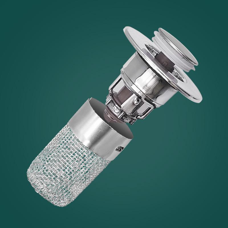 Press Type Bouncing Core Filter Screen Wash Basin Washbasin Leaking Plug Sink Filter Washbasin Plug Deodorant Sewer